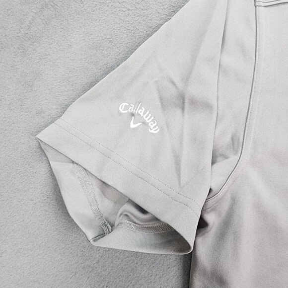 Callaway Polo Golf Shirt Men's Size Large Gray Short Sleeve Top - Picture 5 of 11